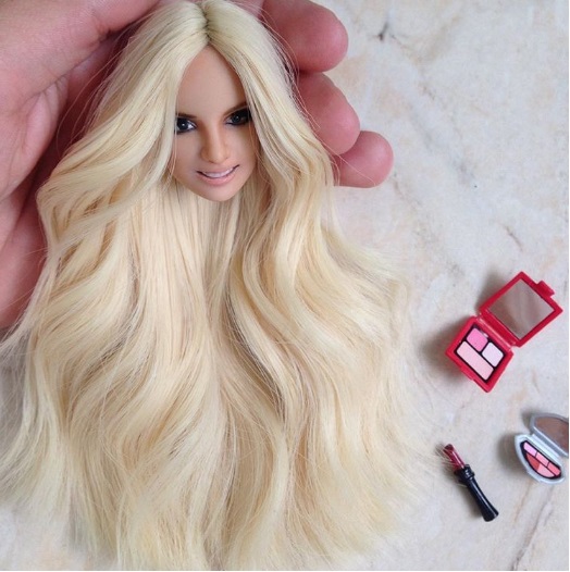 Tóc Ngắn, tóc nhuộm, tóc thật làm Đẹp cho búp bê Barbie